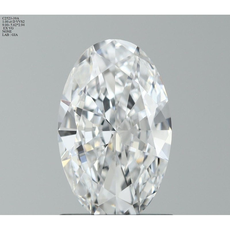 Diament szlif owalny, 1ct, VVS2, D, GIA 2526711052 Diament szlif owalny, 1ct, VVS2, D, GIA 2526711052
