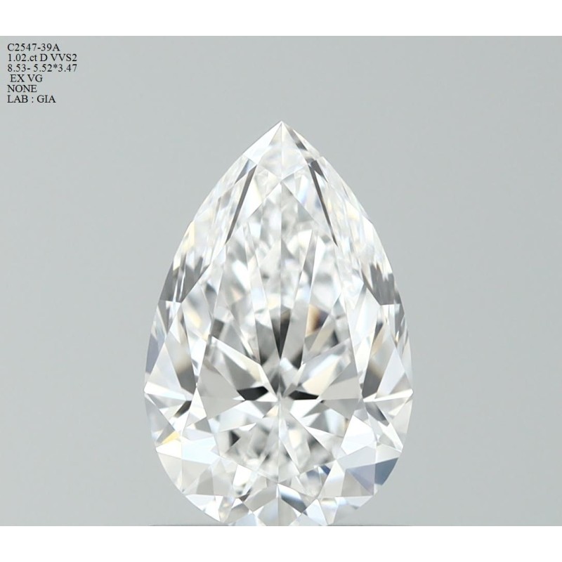 Diament szlif gruszkowy, 1.02ct, VVS2, D, GIA 6531677478 Diament szlif gruszkowy, 1.02ct, VVS2, D, GIA 6531677478