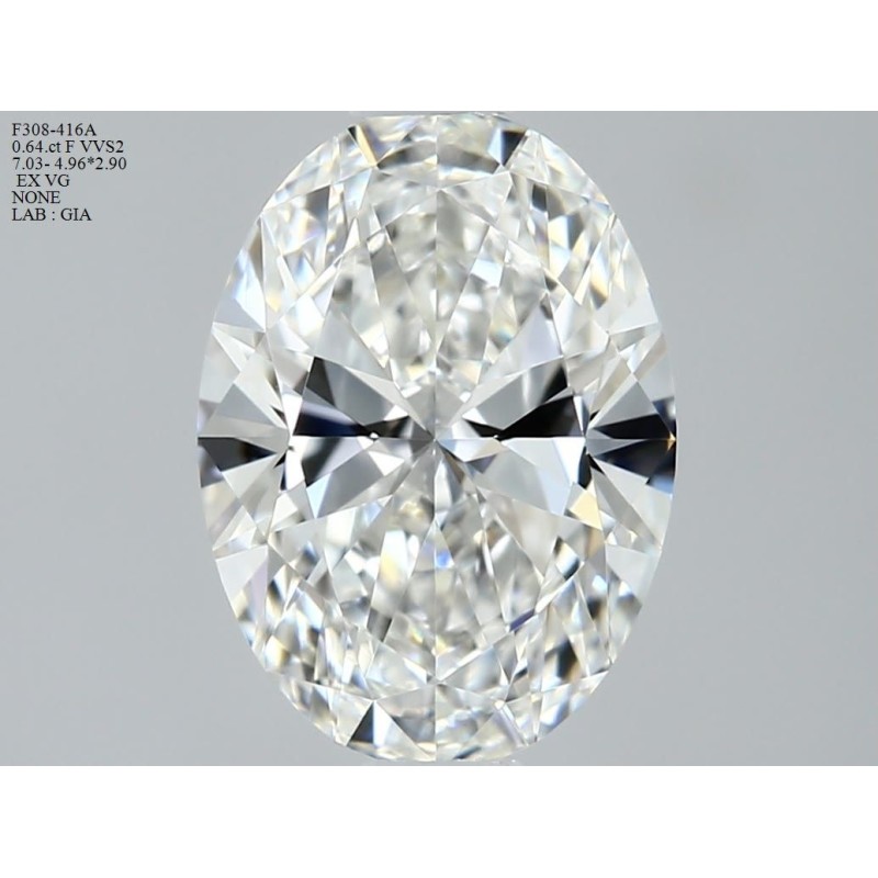 Diament szlif owalny, 0.64ct, VVS2, F, GIA 6531362485 Diament szlif owalny, 0.64ct, VVS2, F, GIA 6531362485