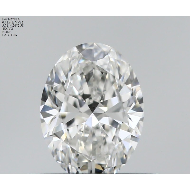 Diament szlif owalny, 0.41ct, VVS2, E, GIA 6535276482
