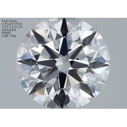 Diament szlif okrągły, 0.52ct, VVS2, E, GIA 7518807316