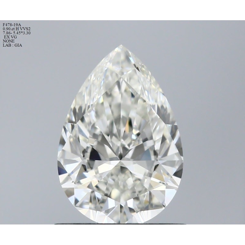 Diament szlif gruszkowy, 0.9ct, VVS2, H, GIA 6522028922 Diament szlif gruszkowy, 0.9ct, VVS2, H, GIA 6522028922