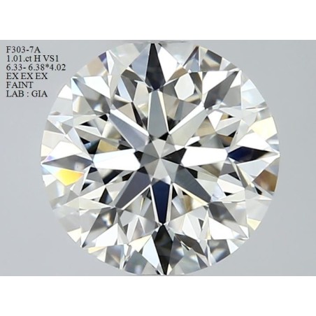 Diament szlif okrągły, 1.01ct, VS1, H, GIA 6462316088