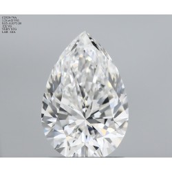 Diament szlif gruszkowy, 1.24ct, VS1, D, GIA 2536381205
