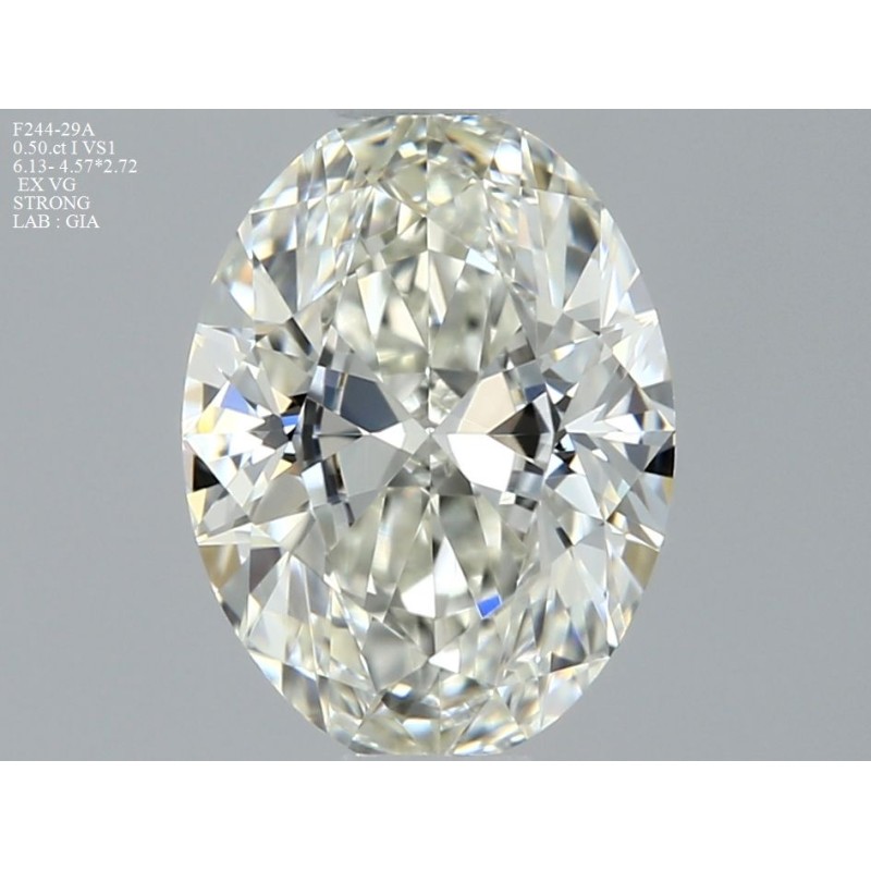 Diament szlif owalny, 0.5ct, VS1, I, GIA 7451295441