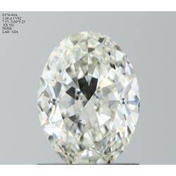 Diament szlif owalny, 1ct, VS2, I, GIA 6522514016