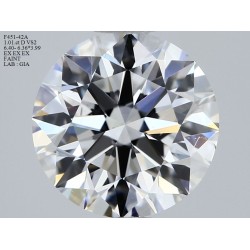 Diament szlif okrągły, 1.01ct, VS2, D, GIA 7512541956