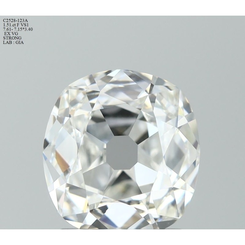 Diament szlif starodawny, 1.51ct, VS1, F, GIA 1535097241