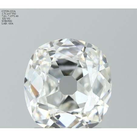 Diament szlif starodawny, 1.51ct, VS1, F, GIA 1535097241