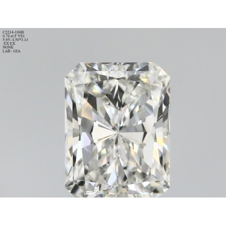 Diament radiant, 0.7ct, VS1, F, GIA 6495040349