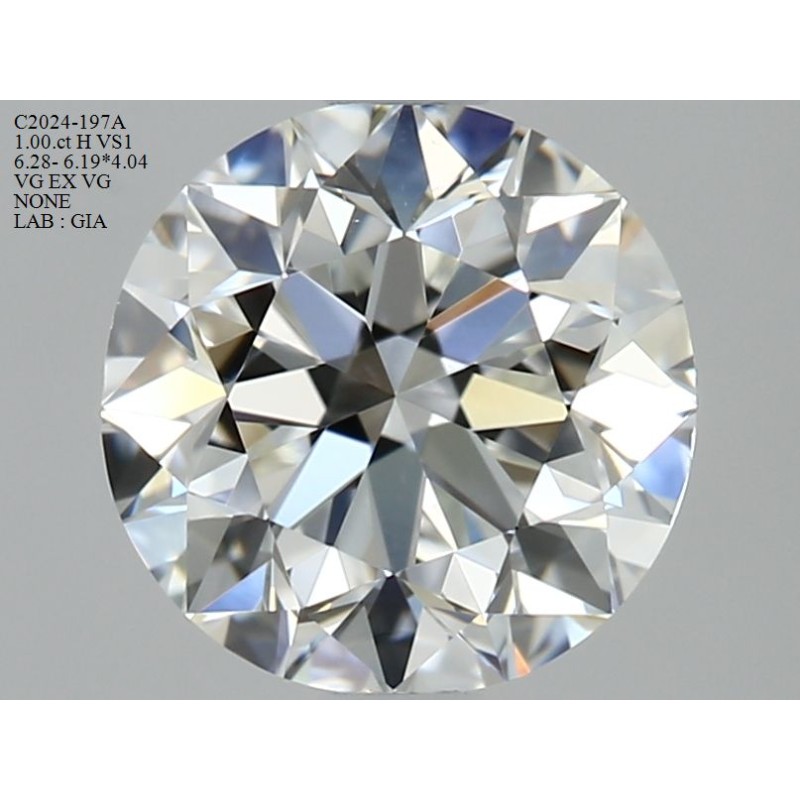 Diament szlif okrągły, 1ct, VS1, H, GIA 6421764118 Diament szlif okrągły, 1ct, VS1, H, GIA 6421764118