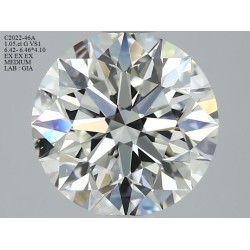 Diament szlif okrągły, 1.05ct, VS1, G, GIA 6422412481