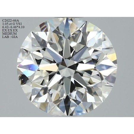 Diament szlif okrągły, 1.05ct, VS1, G, GIA 6422412481