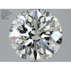 Diament szlif okrągły, 1.22ct, VS1, H, GIA 2406785040