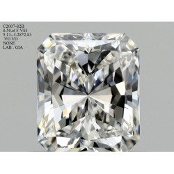 Diament radiant, 0.5ct, VS1, F, GIA 7416953969