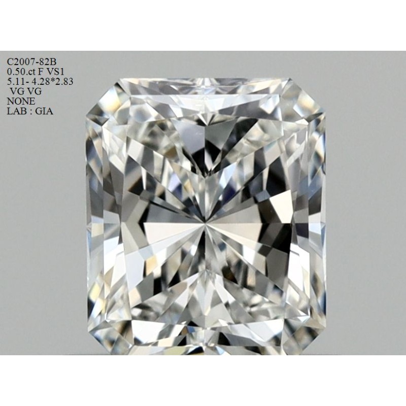 Diament radiant, 0.5ct, VS1, F, GIA 7416953969