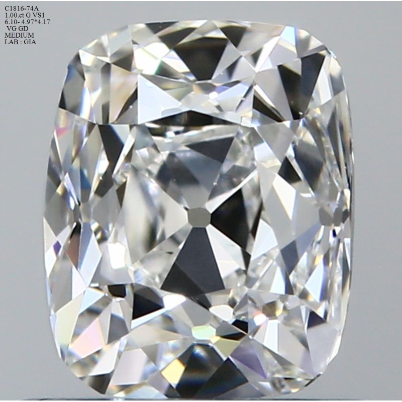 Diament szlif starodawny, 1ct, VS1, G, GIA 1407255405