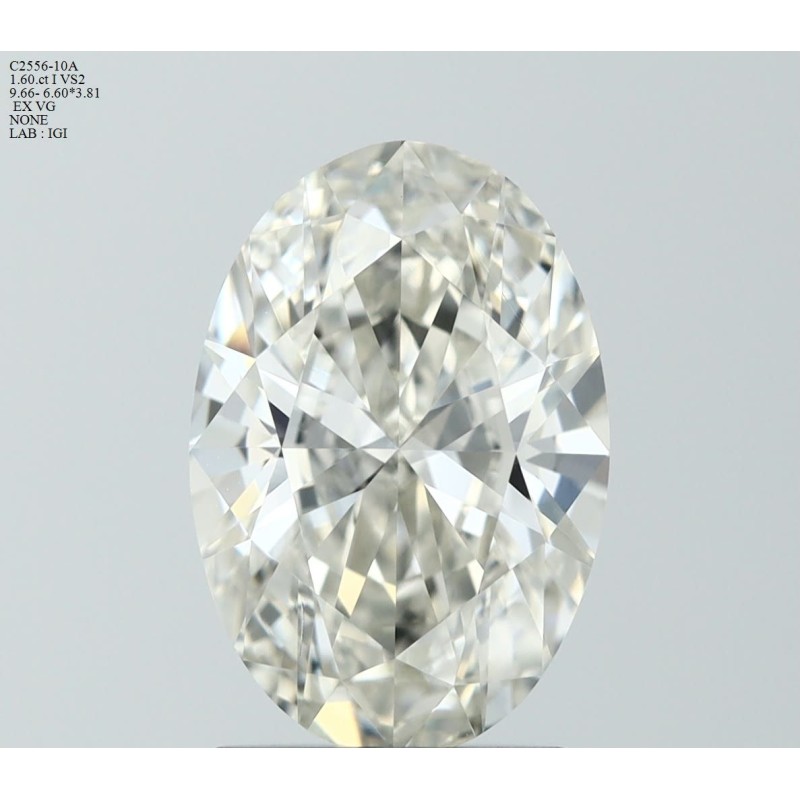 Diament szlif owalny, 1.6ct, VS2, I, IGI 739588416