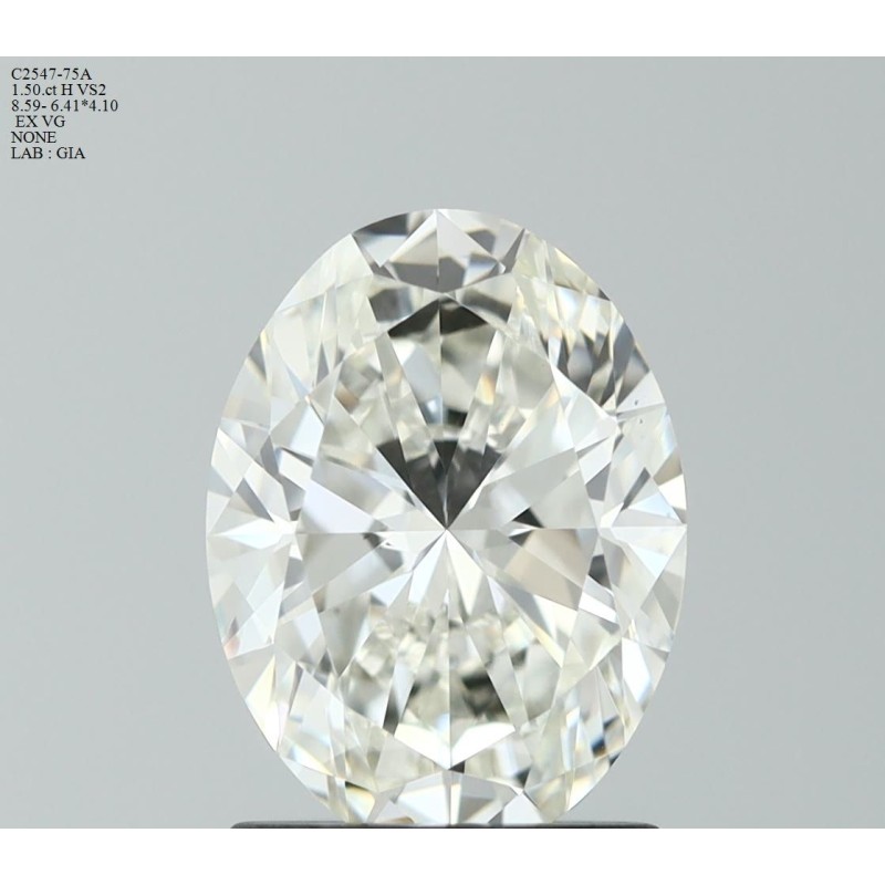 Diament szlif owalny, 1.5ct, VS2, H, GIA 2536658660 Diament szlif owalny, 1.5ct, VS2, H, GIA 2536658660