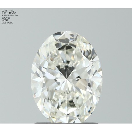 Diament szlif owalny, 1.5ct, VS2, H, GIA 2536658660