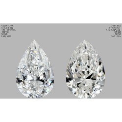 Diament szlif gruszkowy, 0.7ct, SI2, E, GIA 1468882340