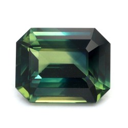 Szafir szlif szmaragdowy, 3.02 ct, MULTI_COLOR, GIA 1539374295