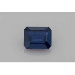 Szafir szlif szmaragdowy, 5.1 ct, BLUE, GIA 1449744957