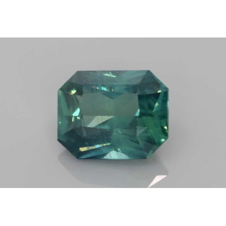 Szafir szlif szmaragdowy, 4.14 ct, TEAL, GIA 6455852561