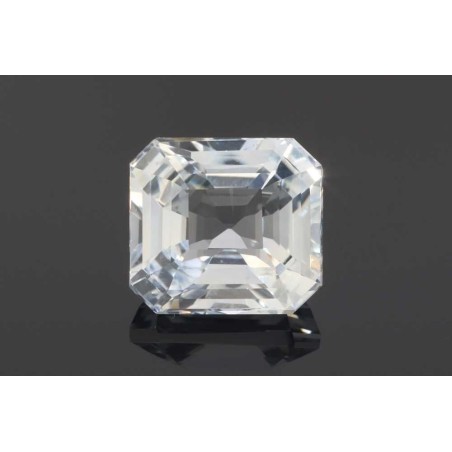 Szafir Asscher, 3.57 ct, WHITE, GIA 5221753400