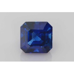 Szafir Asscher, 5.06 ct, BLUE, GIA 5221753579
