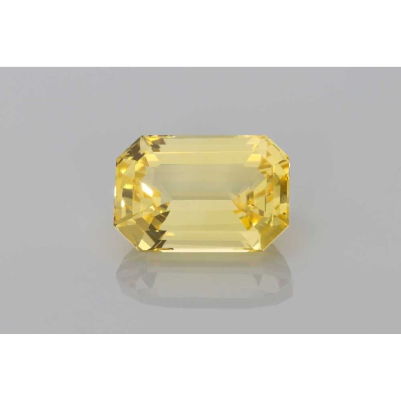 Szafir szlif szmaragdowy, 4.54 ct, YELLOW, GIA 1519944940