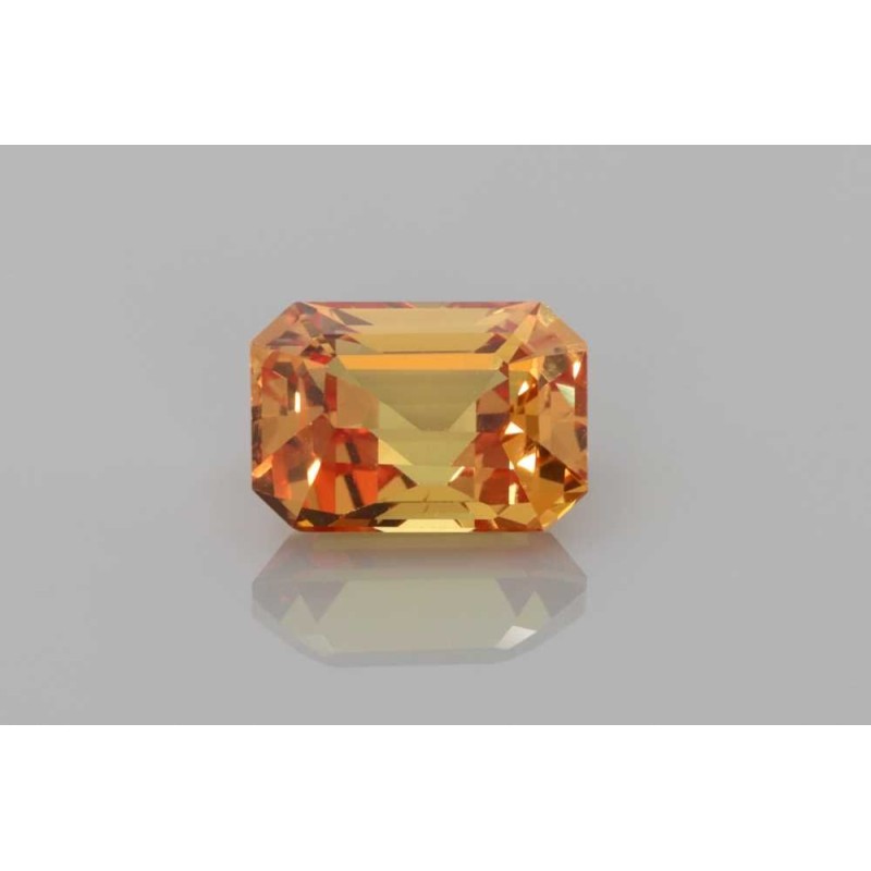 Szafir szlif szmaragdowy, 2.06 ct, ORANGE, GIA 5513678239