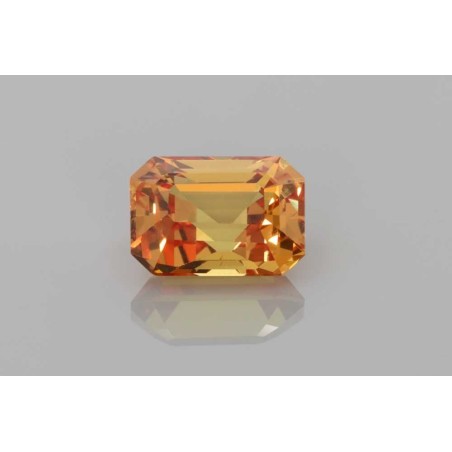 Szafir szlif szmaragdowy, 2.06 ct, ORANGE, GIA 5513678239