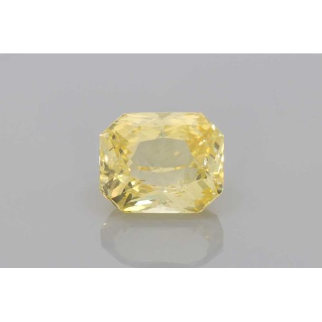 Szafir szlif szmaragdowy, 7.05 ct, YELLOW, GIA 6525026513