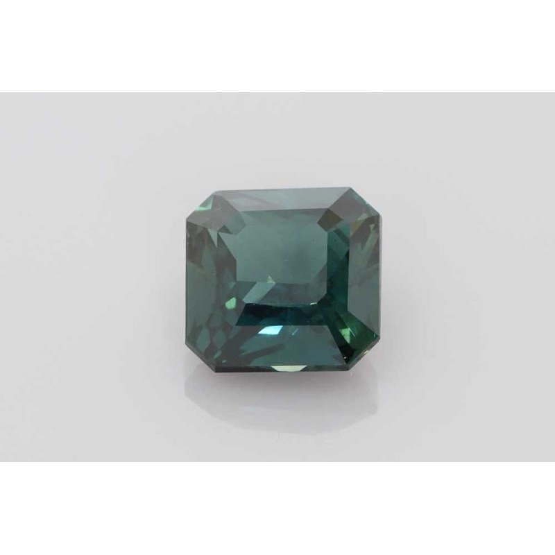 Szafir Asscher, 4.53 ct, TEAL, GIA 1345139532 Szafir Asscher, 4.53 ct, TEAL, GIA 1345139532