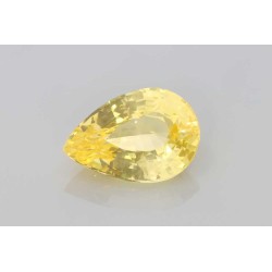 Szafir szlif gruszkowy, 8.99 ct, YELLOW, GIA 6521053902