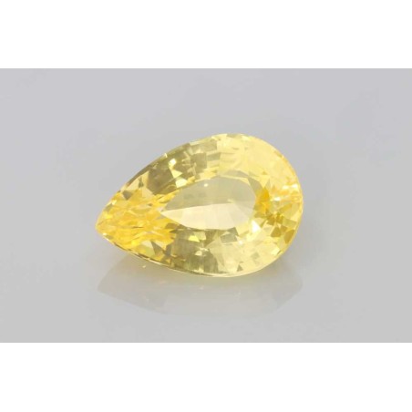 Szafir szlif gruszkowy, 8.99 ct, YELLOW, GIA 6521053902
