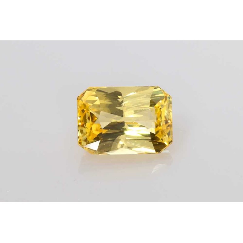 Szafir szlif szmaragdowy, 3.5 ct, YELLOW, GIA 2235480426