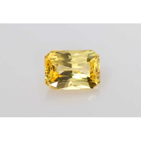 Szafir szlif szmaragdowy, 3.5 ct, YELLOW, GIA 2235480426