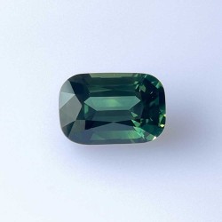 Szafir szlif poduszkowy, 5.12 ct, GREEN, GIA 2514679684