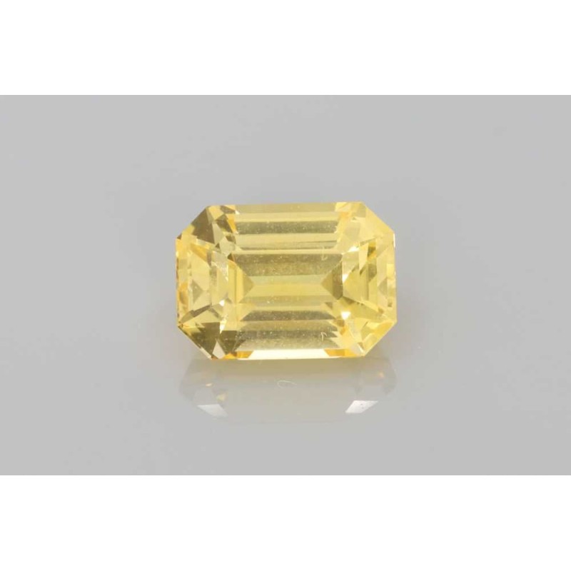 Szafir szlif szmaragdowy, 2.54 ct, YELLOW, GIA 1529090300