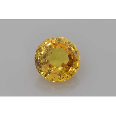 Szafir szlif okrągły, 2.03 ct, YELLOW, GIA 5221594594
