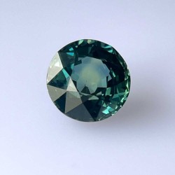 Szafir szlif okrągły, 5.02 ct, TEAL, GIA 7518678185