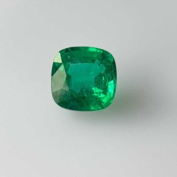 Szmaragd szlif poduszkowy, 3.91 ct, GREEN, GIA 6525980515