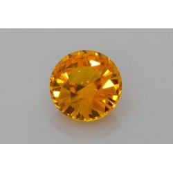 Szafir szlif okrągły, 4.07 ct, ORANGE, GIA 2223287453
