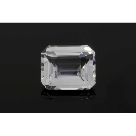 Szafir szlif szmaragdowy, 3.05 ct, WHITE, GIA 6415069292