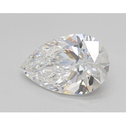 Diament laboratoryjny bezbarwny szlif gruszkowy, 1.52ct, VVS2, D, IGI LG717536908