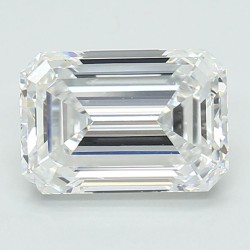 Diament laboratoryjny bezbarwny szlif szmaragdowy, 2.06ct, VVS2, D, IGI LG689574125