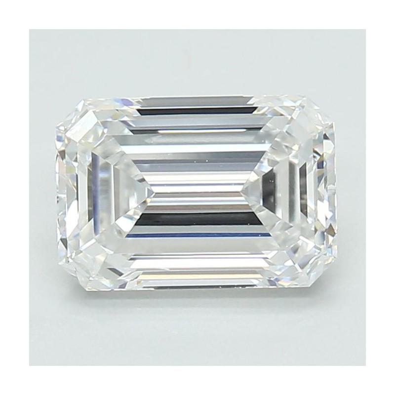 Diament laboratoryjny bezbarwny szlif szmaragdowy, 2.06ct, VVS2, D, IGI LG689574125