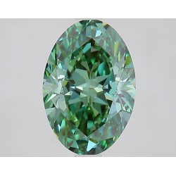 Diament laboratoryjny o barwie fantazyjnej szlif owalny, 2.3ct, VVS2, Fancy Vivid Green, IGI LG735559547